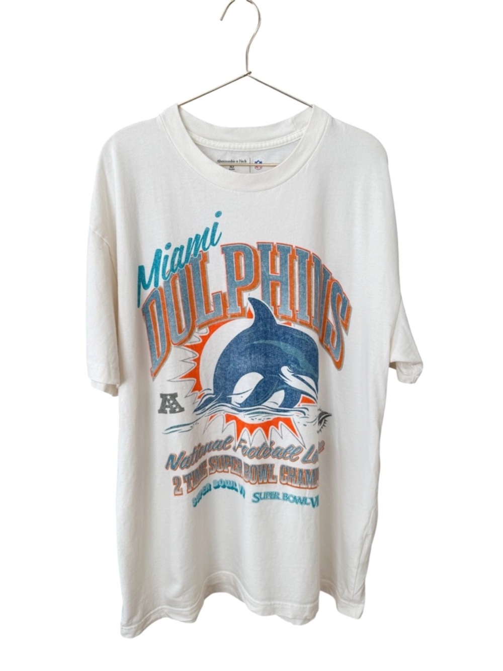Abercrombie & Fitch Men’s Size xl Miami Dolphins Vintage Graphic Tee